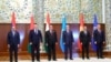 TAJIKISTAN -- CSTO heads pose during a session of the Collective Security Council (CSC) of the Collective Security Treaty Organization (CSTO), in Dushanbe, September 16, 2021