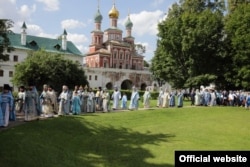 Церковный праздник в Новодевичьем монастыре. Фото: Церковный музей Московской епархии РПЦ