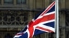 U.K. – The flag of Great Britain and the flag of Ukraine fly in front of the Houses of Parliament on Ukraine Independence Day in London, August 24, 2022